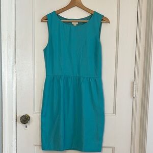 JCrew Teal Sleeveless Dress